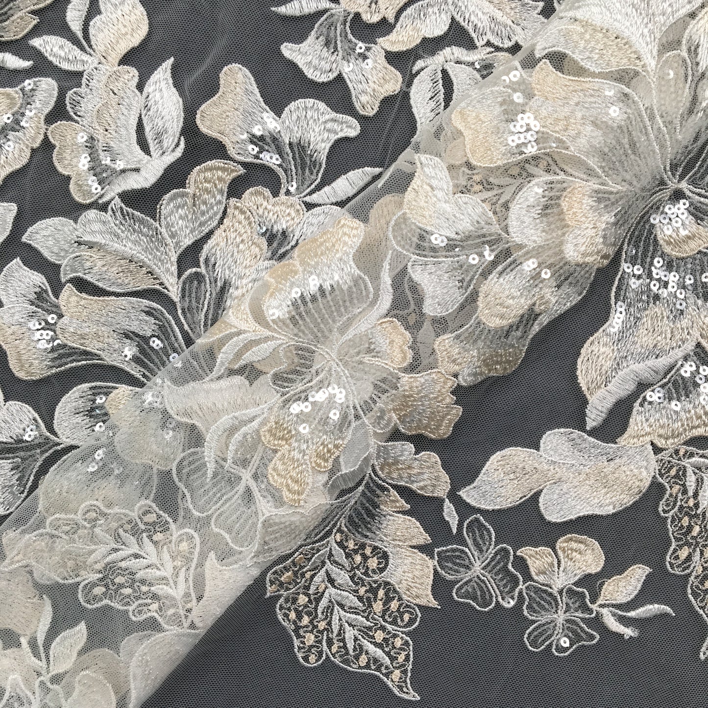 High grade flat embroidery lace