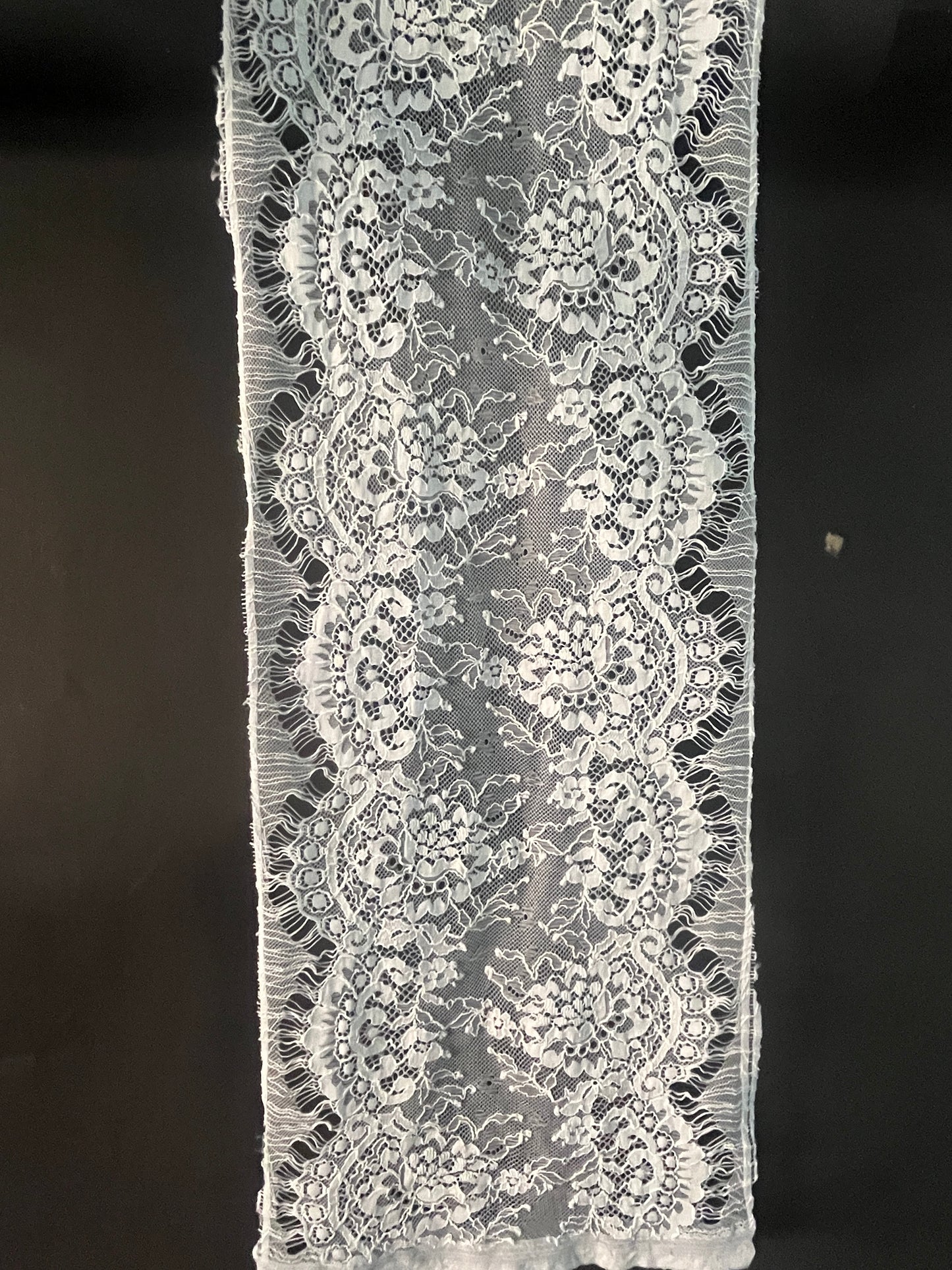 Embroidered lace barcode