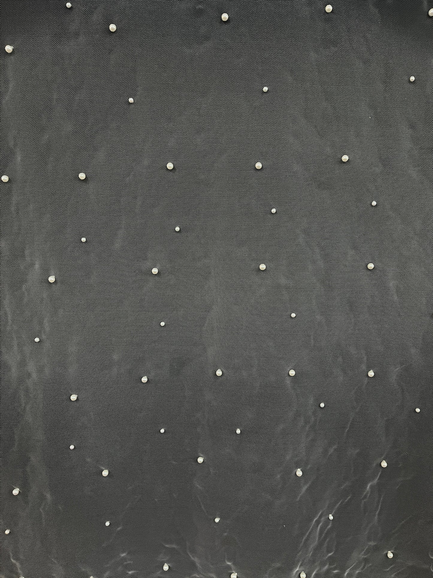 Pearl tulle for veil