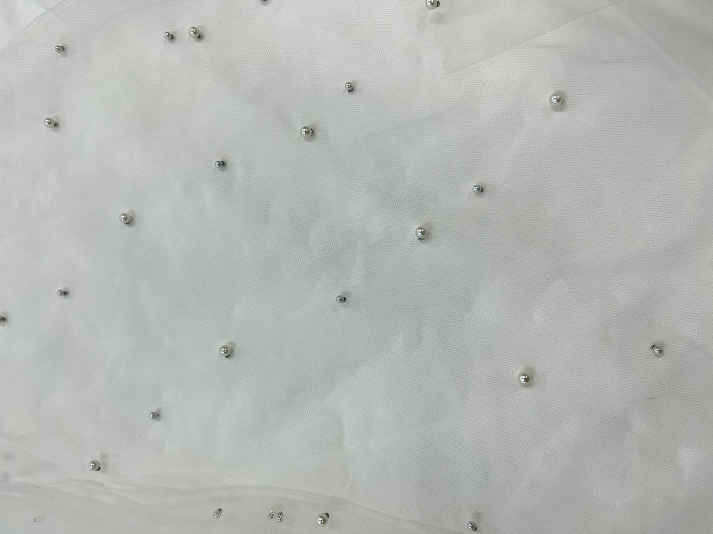 Pearl tulle for veil