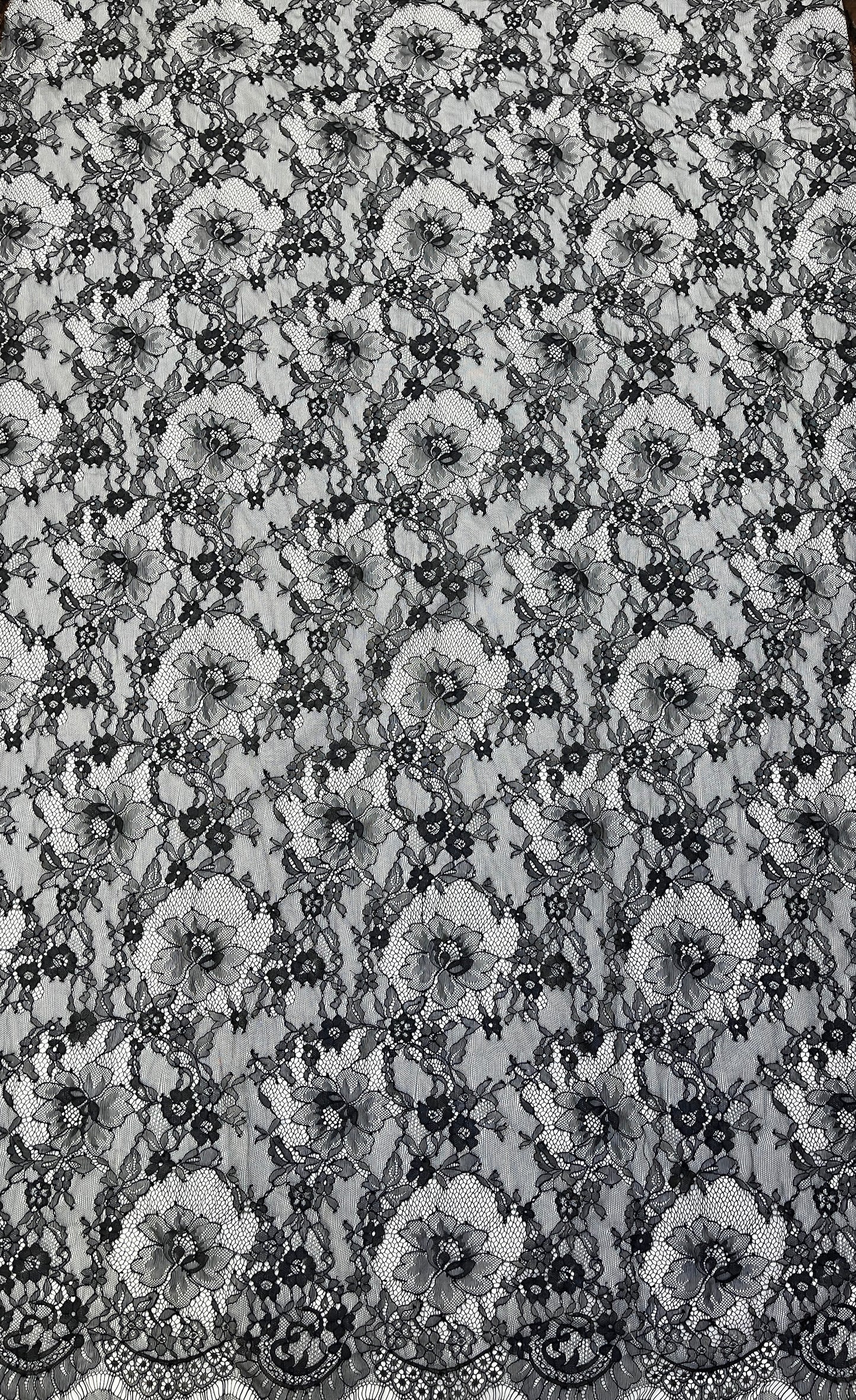 Black Underlay lace