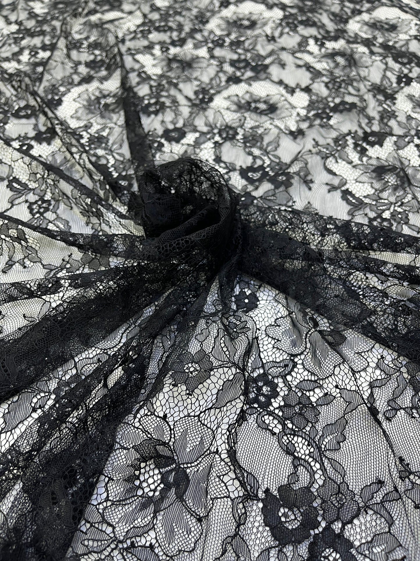 Black Underlay lace