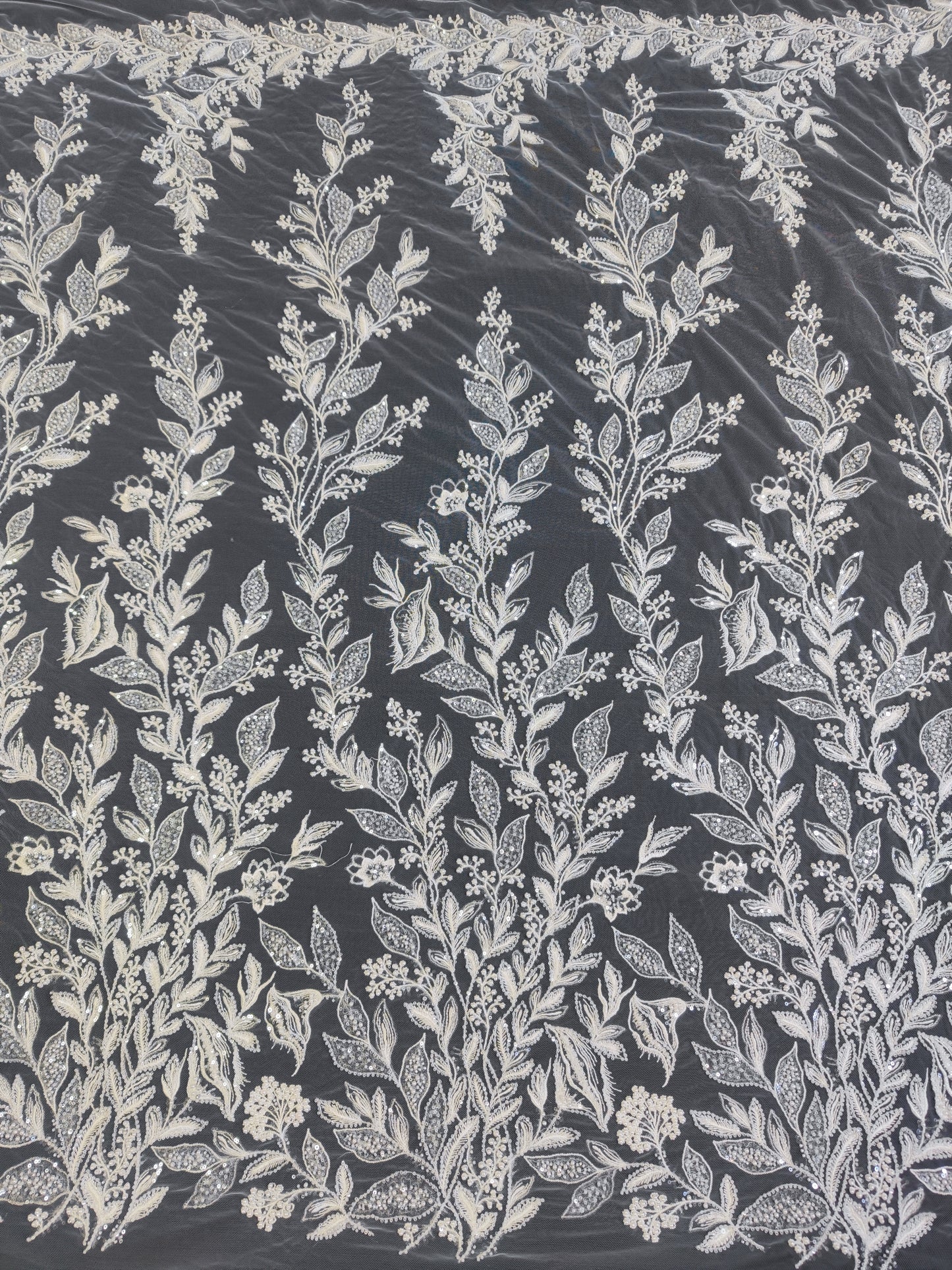 white bead lace