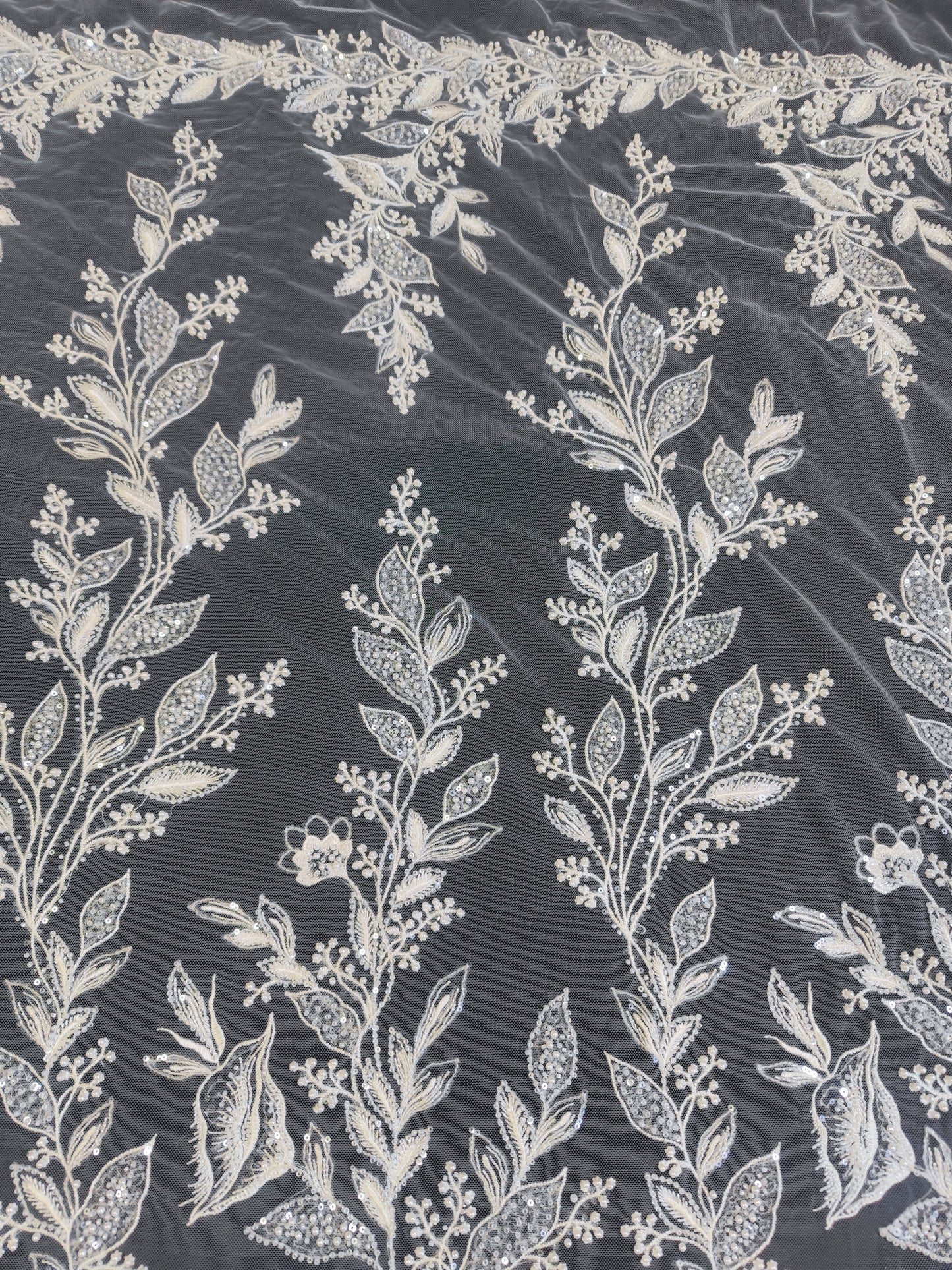 white bead lace