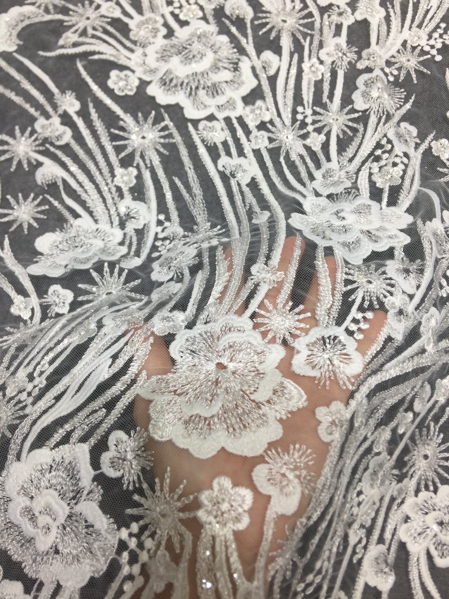 Plain embroidery lace