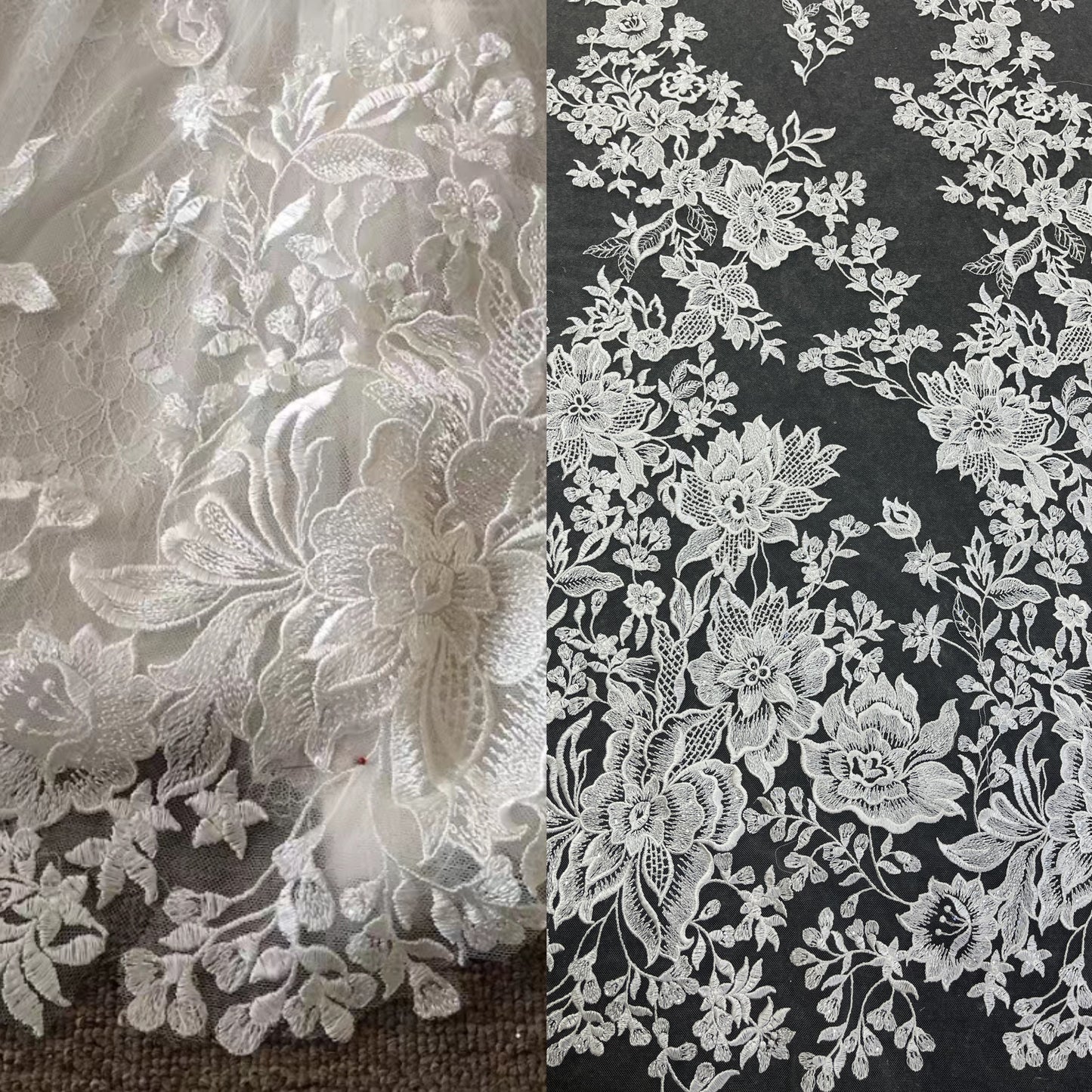 Embroidery lace fabric