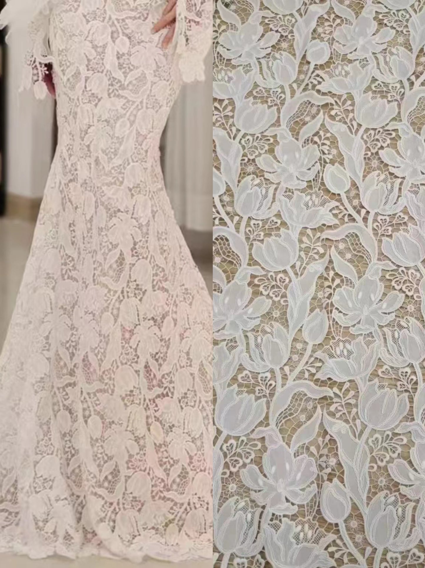 Water-soluble lace